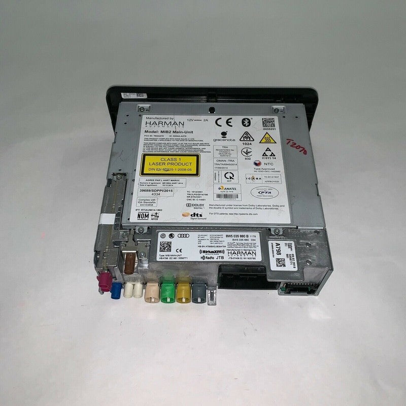 8W5035880B AUDI A4 Q5 RADIO FM AM RECEIVER AUDIO CD PLAYER MAIN HEAD UNIT 2017 2018 2019OEM
