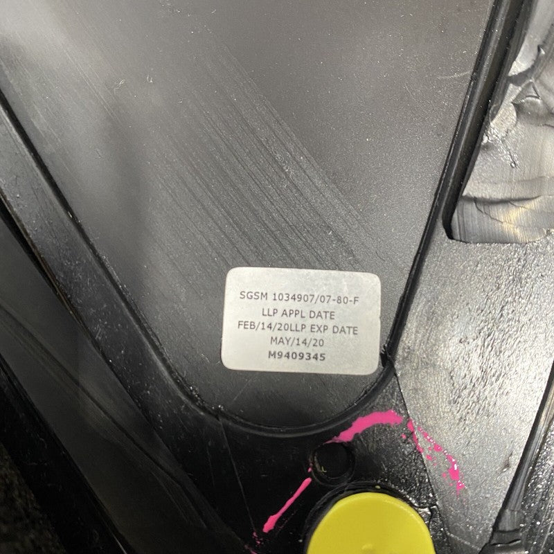 1034907-80-F TESLA MODEL X QUARTER GLASS LEFT 1034907-80-F 2016 2017 2018 2019 2020 OEM