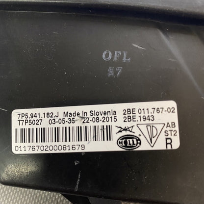 7P5941182J PORSCHE CAYENNE GTS FOG LIGHT RIGHT PASSENGER 7P5941182J 2015 2016 2017 LED OEM