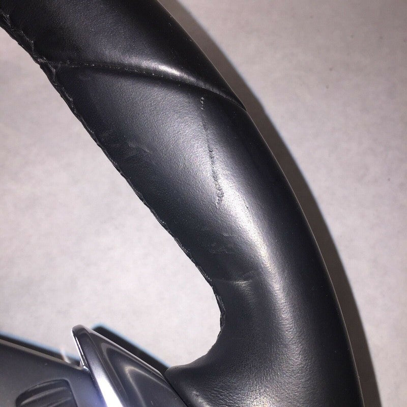 7PP419091CJA34 PORSCHE CAYENNE 958 PANAMERA 970 STEERING WHEEL 2014 2015 BLACK LEATHER OEM