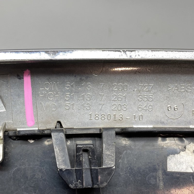 51137200727 BMW 528 GRILLE LEFT DRIVER SIDE 535 F10 51137200727 2011 2012 2013 OEM 