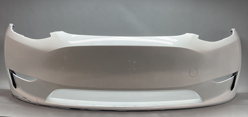 1687994-TX-A TESLA MODEL Y FRONT BUMPER 2023 2024 OEM NON SENSOR TYPE