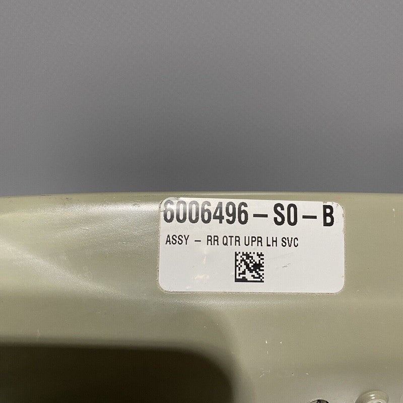 6006496-S0-B TESLA MODEL S REAR QUARTER UPPER LEFT SVC 2012 2013 2014 2015 2016 2017 2018