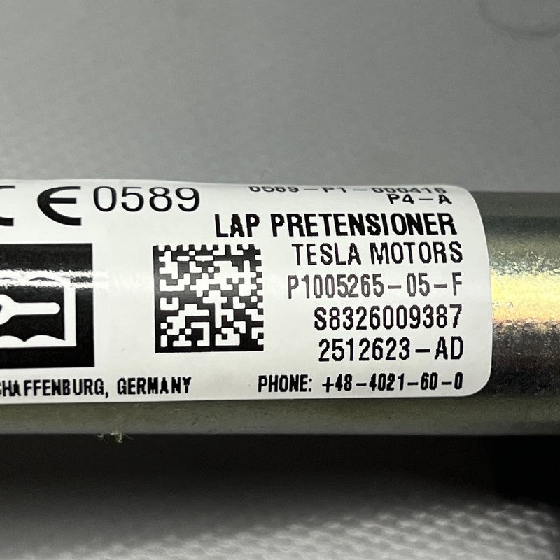 1036732-05-E TESLA MODEL X LEFT FRONT SEATBELT 2016 2017 2018 2019 2020 OEM 1036732-05-E
