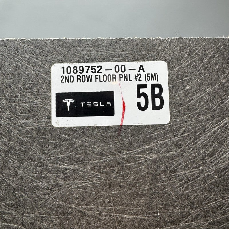 1089752-00-A TESLA MODEL X REAR 2ND ROW FLOOR CARPET 2016 2017 2018 2019 2020 OEM