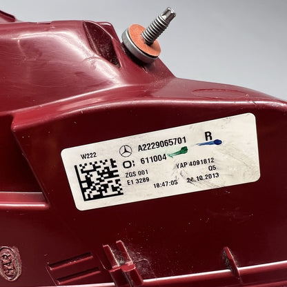 A2229065701 MERCEDES BENZ S500 TAIL LIGHT RIGHT PASSENGER 2014 2015 2016 2017 A2229065701