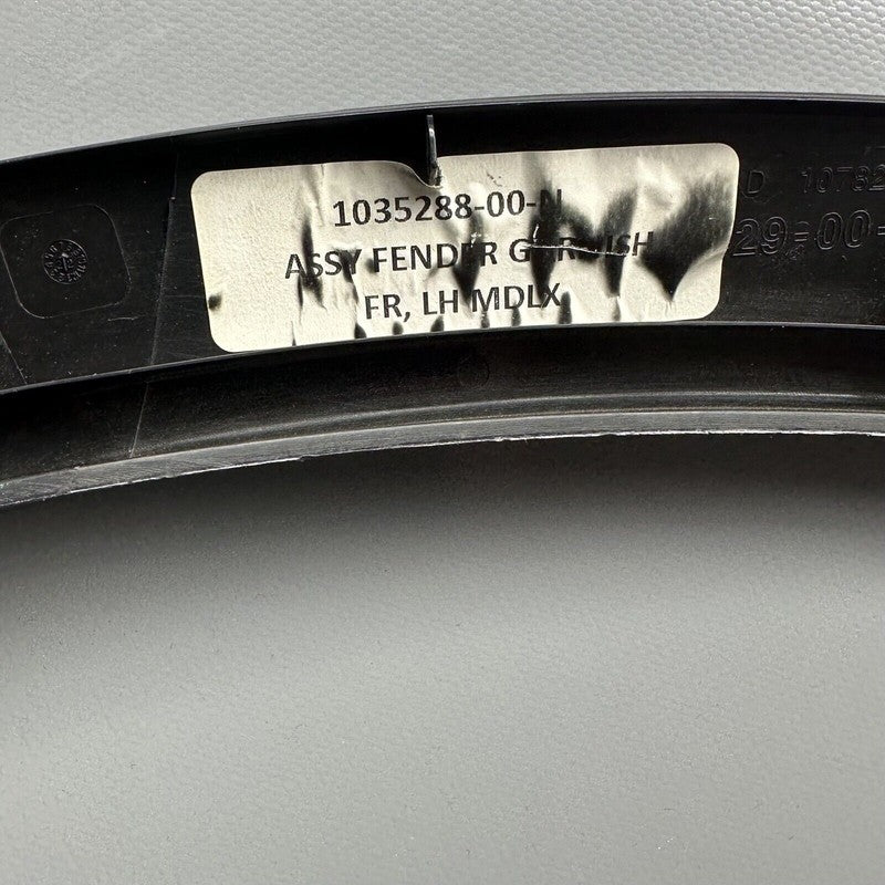 1035288-00-N TESLA MODEL X FENDER FLARE LEFT FRONT 1035288-00-N 2016 2017 2018 2019 2020 OEM