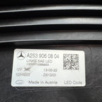 MERCEDES BENZ GLC300 HEADLIGHT LEFT DRIVER 2020-2022 LED OEM A25390608