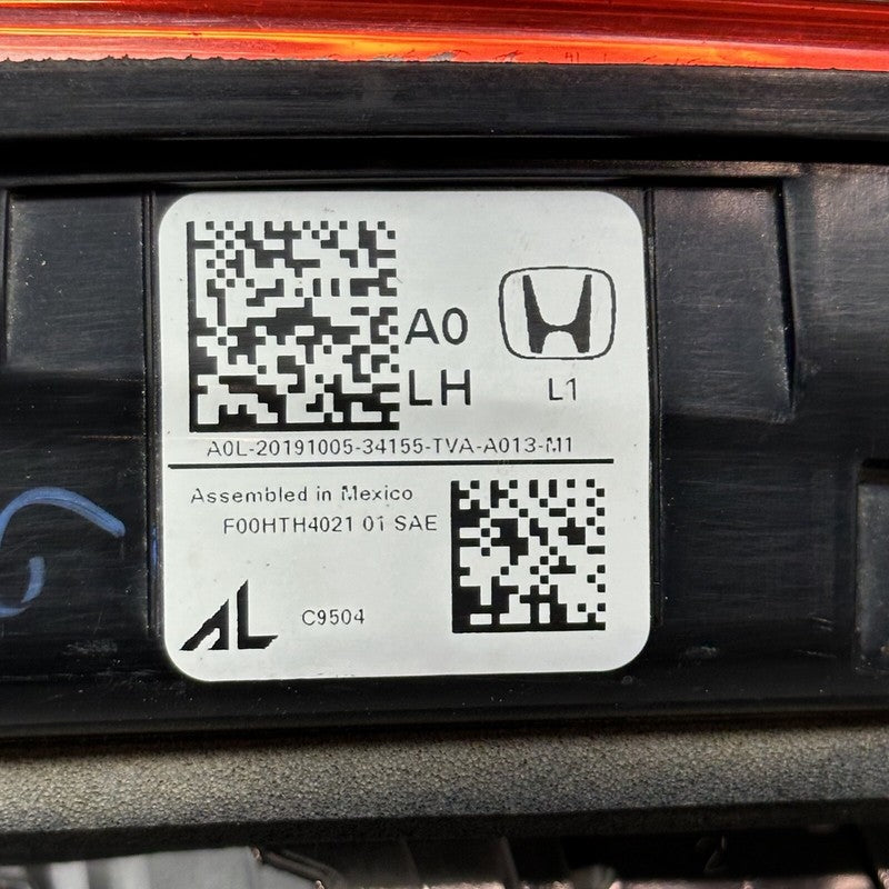 HONDA ACCORD TAIL LIGHT LEFT INNER 2018 2019 2020 2021 2022 OEM