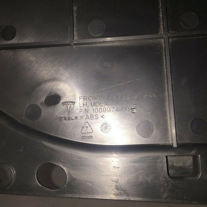 1009974-00-E TESLA MODEL X LEFT FRONT CLOSEOUT PANEL SHIELD 2015 2016 2017 2018 OEM