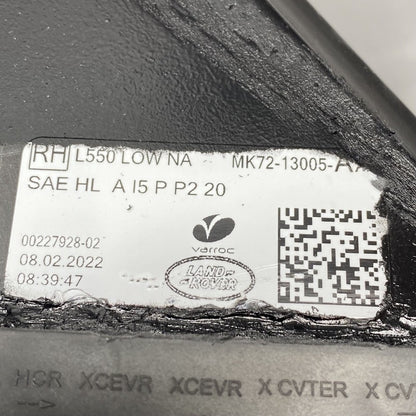 MK72-13005-AA RANGE ROVER DISCOVERY SPORT HEADLIGHT RIGHT PASSENGER 2020 21 22 2023 LED OEM