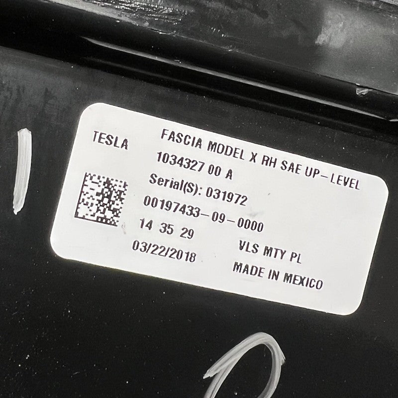 1034327-00-A TESLA MODEL X FOG LIGHT RIGHT PASSENGER 2016 2017 2018 2019 2020 1034327-00-A