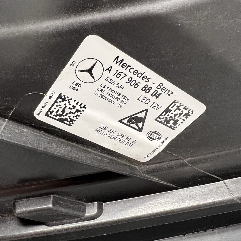 A1679068804 MERCEDES BENZ GLE350 HEADLIGHT RIGHT PASSENGER GLE450 2024 2025 OEM A1679068804