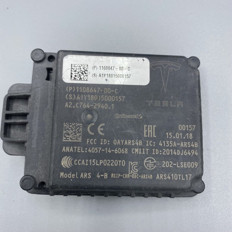 1108647-00-C TESLA MODEL S RADAR SENSOR 1108647-00-C 2016 2017 2018 2019 OEM