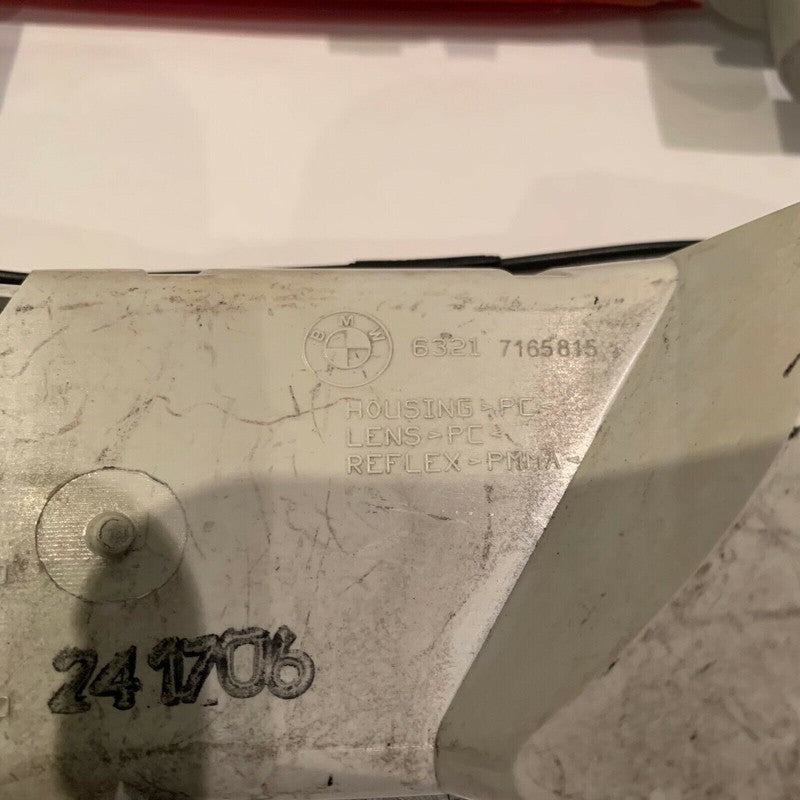 63217165815 BMW 645 LEFT AND RIGHT REVERSE LAMP FOG LIGHT REFLECTOR 2004 2005 2006 2007 OEM