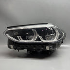 BMW X3 HEADLIGHT LEFT DRIVER X4 2018 2019 2020 2021 ADAPTIVE LED OEM 8