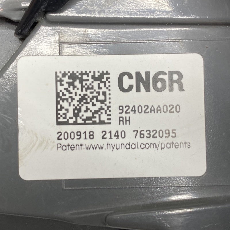 92402 AA020 HYUNDAI ELANTRA TAIL LIGHT RIGHT PASSENGER 2021 2022 OEM 92402AA020