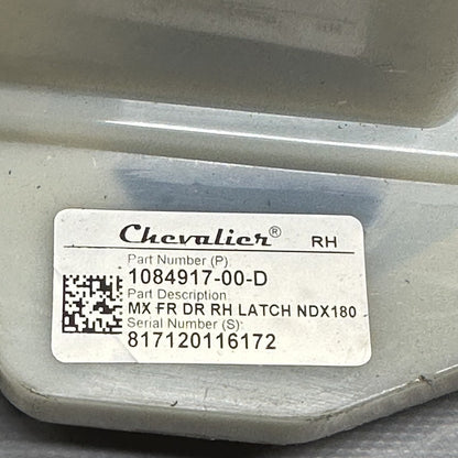 1084917-00-D TESLA MODEL X DOOR LATCH RIGHT FRONT 2016 2017 2018 2019 2020 OEM 1084917-00-D