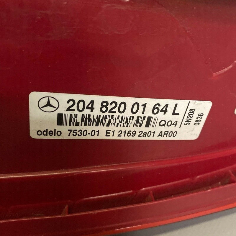 2048200164 MERCEDES BENZ C300 C350 TAIL LIGHT LEFT DRIVER SIDE 2008 2009 2010 SEDAN OEM