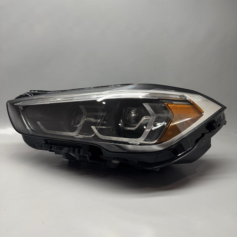 BMW X1 HEADLIGHT LEFT DRIVER 2020 2021 2022 LED 63115A01175 OEM