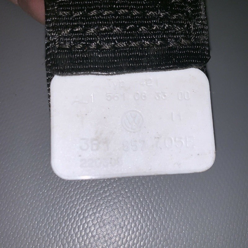 3B1857705e VOLKSWAGEN PASSAT SEAT BELT LEFT FRONT 2002 2003 2004 2005 BLACK OEM