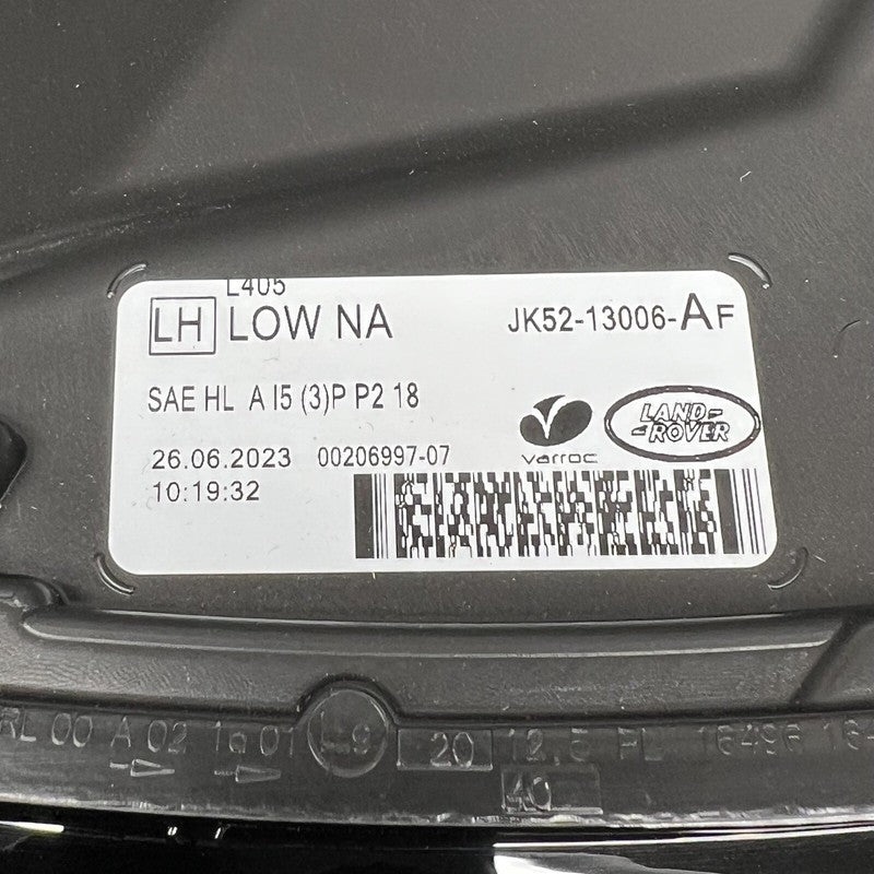 JK52-13006-AF RANGE ROVER HSE HEADLIGHT LEFT DRIVER LED 2018 2019 2020 2021 OEM JK52-13006-AF