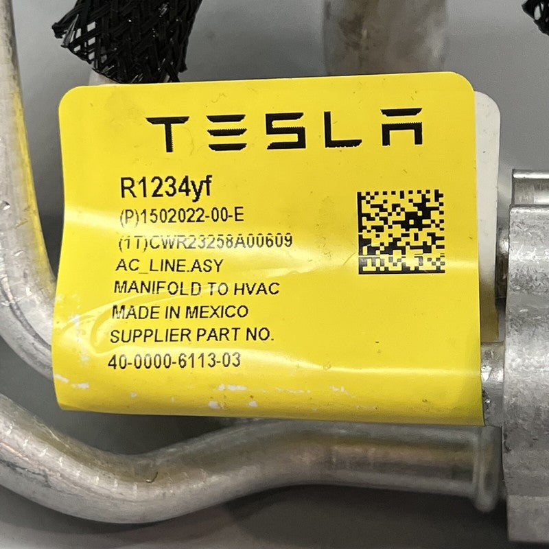 1502022-00-E TESLA MODEL Y CONDITIONER LINE MANIFOLD TO HVAC 2020 21 22 2023 OEM 1502022-00-E
