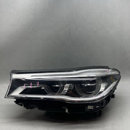 7483909 BMW 750 HEADLIGHT LEFT DRIVER  FULL LED 2016 2017 2018 2019 OEM 7483909