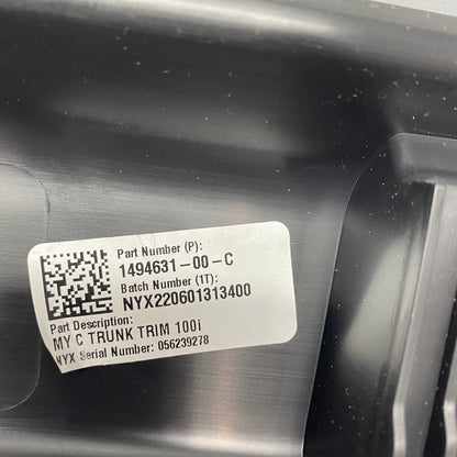 1494631-00-C TESLA MODEL Y TRUNK SILL LOWER TRIM 1494631-00-C 2020 2021 2022 OEM