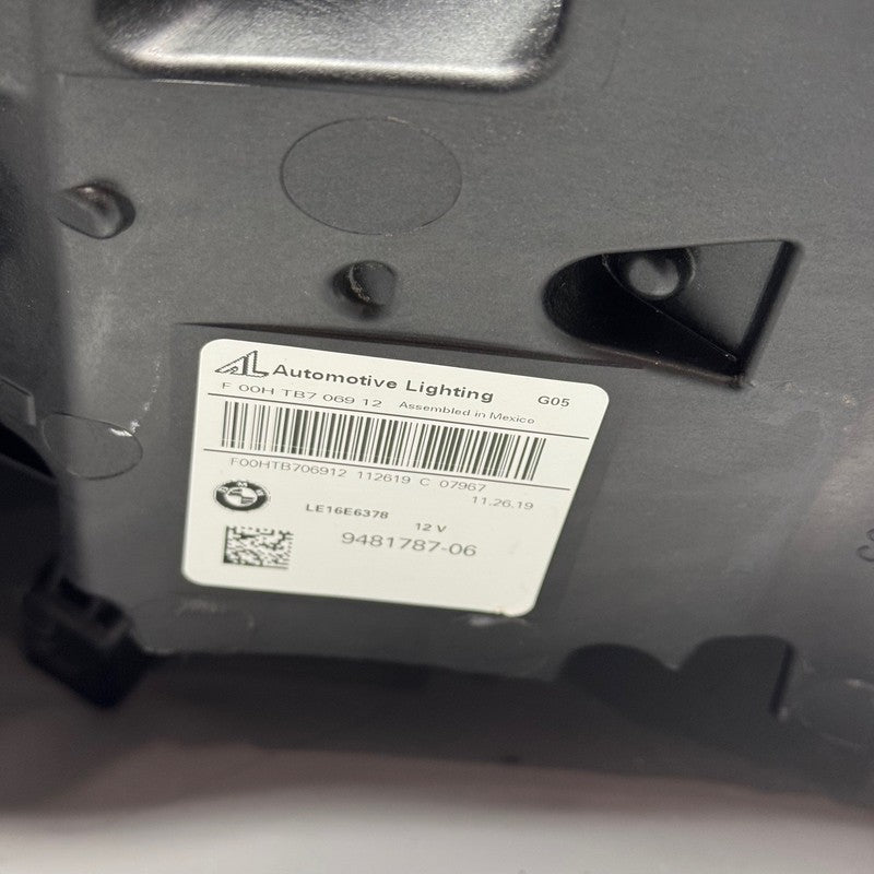 BMW X5 HEADLIGHT LEFT DRIVER X6 2019 2020 2021 2022 OEM 9481787