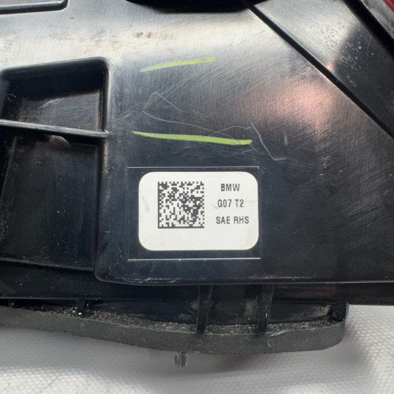 BMW X7 TAIL LIGHT INNER RIGHT PASSENGER 2019 2020 2021 2022 LED OEM 87