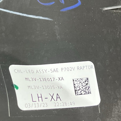 ml3v-13e017-xa FORD F-150 RAPTOR HADLIGHT LEFT DRIVER 2021 2022 2023 LED OEM  ML3V-13E017-XA