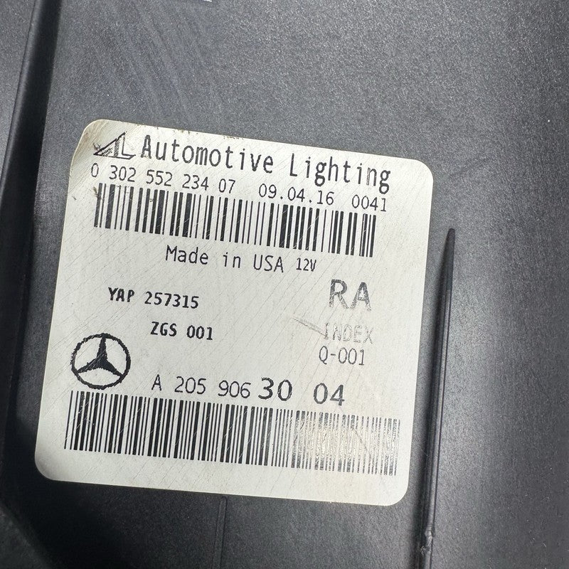 a2059063004 MERCEDES BENZ C300 HEADLIGHT C400 RIGHT PASSENGER 2015 2016 2017 2018 LED OEM
