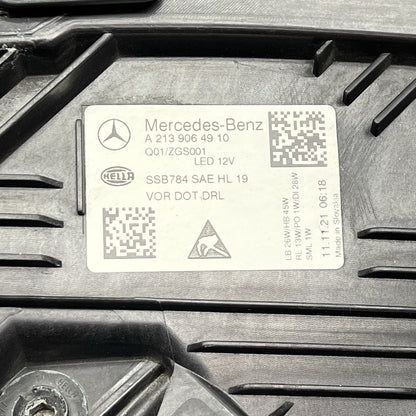 A2139064910 MERCEDES BENZ E300 HEADLIGHT LEFT DRIVER 2021 2022 2023 LED OEM A2139064910