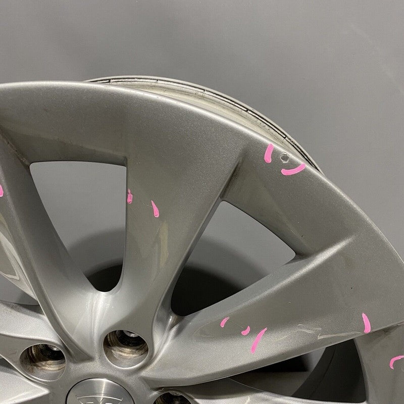 1059337-00-A TESLA MODEL S WHEEL RIM SILVER 19” 1059337-00-A OEM 2016 2017 2018 2019 2020