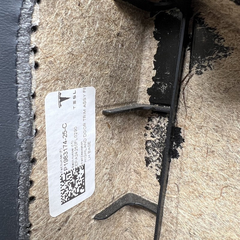 1983174-25-C TESLA MODEL 3 HIGHLAND DOOR PANEL LEFT FRONT 2024 2025 OEM 1983174-25-C