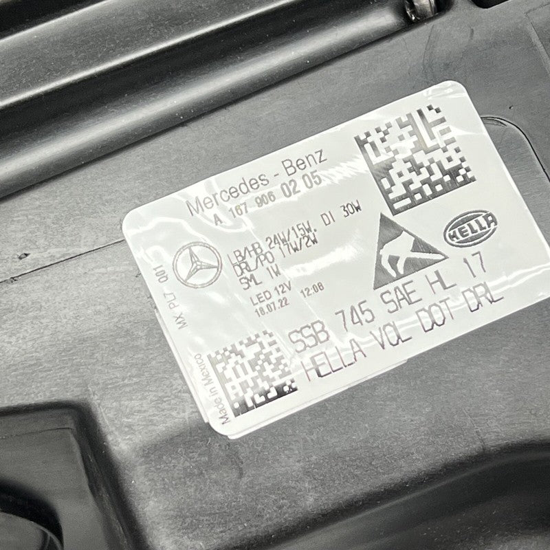 A1679060205 MERCEDES BENZ GLE350 HEADLIGHT LEFT DRIVER 2020 2021 2022 LED OEM A1679060205