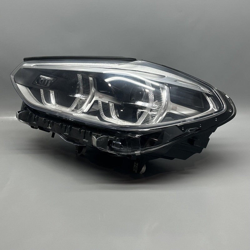 BMW X3 HEADLIGHT LEFT DRIVER X4 2018 2019 2020 2021 ADAPTIVE LED OEM