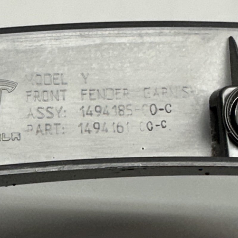 1494185-00-C TESLA MODEL Y FENDER FLARE LEFT FRONT 2020 2021 2022 2023 OEM 1494185-00-C