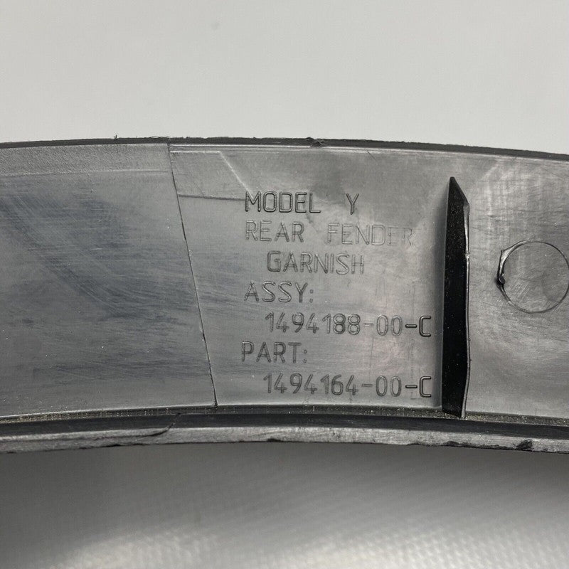 1494188-00-C TESLA MODEL Y FENDER GARNISH RIGHT REAR 2020 2021 2022 2023 1494188-00-C OEM
