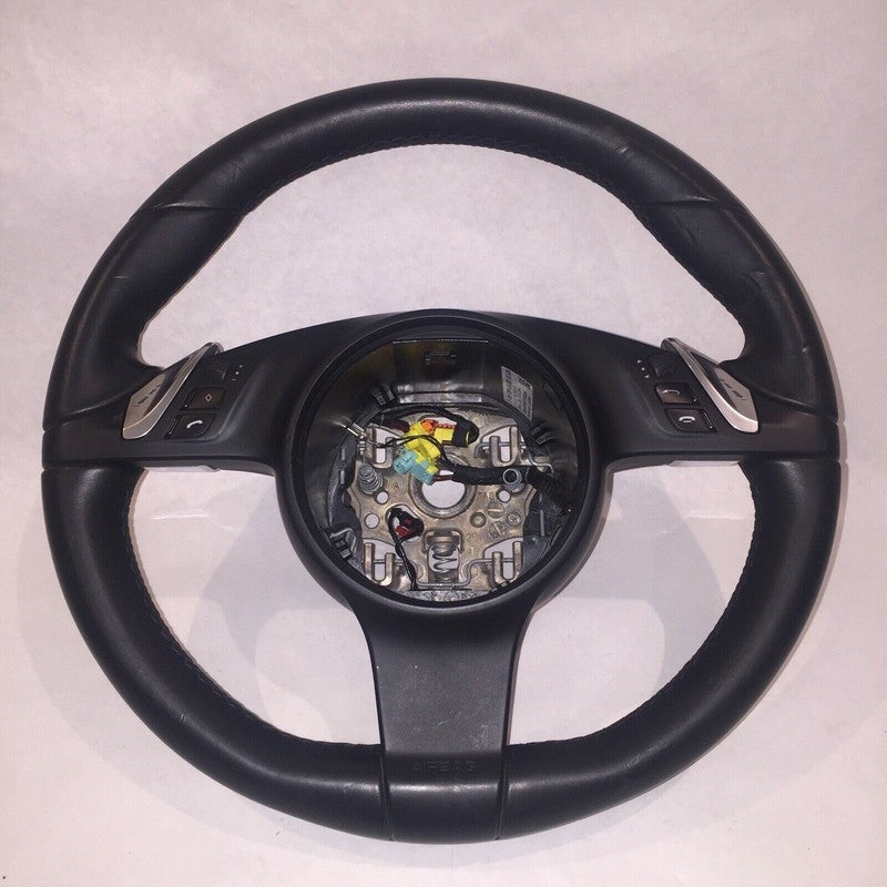 PORSCHE PANAMERA CAYENNE STEERING WHEEL 2011 2012 2013 BLACK OEM7PP419