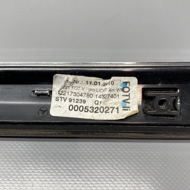 A2217304780 MERCEDES BENZ S550 DOOR PANEL TRIM WOOD LEFT REAR 2010 2011 2012 2013 OEM