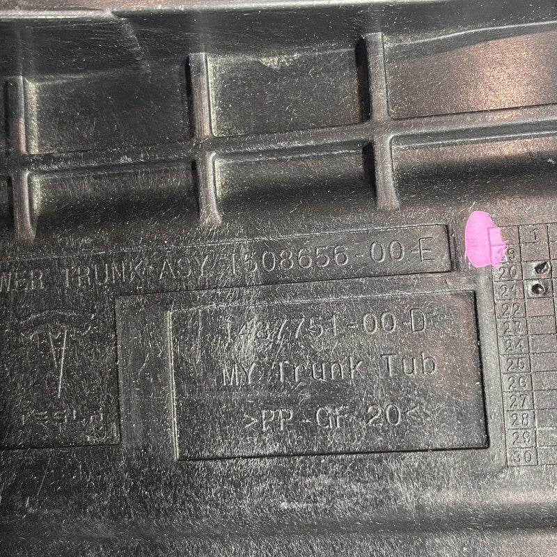 1487751-00-D TESLA MODEL Y REAR TRUNK CARGO STORAGE 1487751-00-D 2020 2021 2022 2023 OEM
