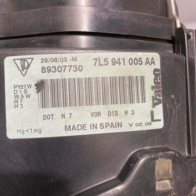 7L5941005AA PORSCHE CAYENNE HEADLIGHT LEFT DRIVER 2003 2004 2005 2006 XENON HID OEM