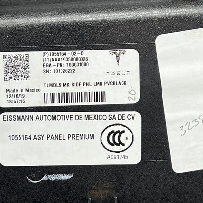 1055164-02-C TELSA MODEL S CENTER CONSOLE TRIM PANEL RIGHT 2016 17 18 19 20 2021 1055164-02-C