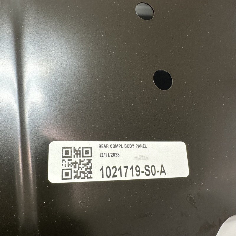 1021719-S0-A TESLA MODEL S REAR BODY PANEL 2016 2017 2018 2019 2020 OEM 