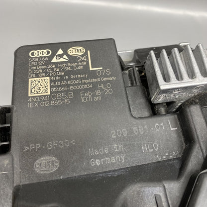 4N0941085B AUDI A8 HEADLIGHT LEFT DRIVER WITH LASER 4N0941085B 2019 2020 2021 2022 LED