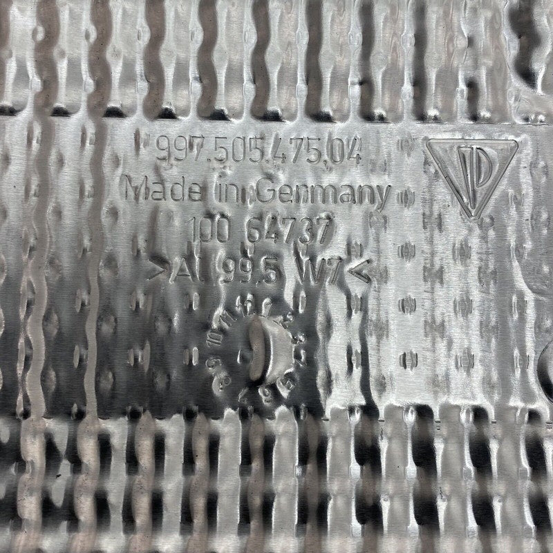 99750547504 PORSCHE 911 CARRERA REAR BUMPER HEAT SHIELD 2009 2010 2011 2012 99750547504