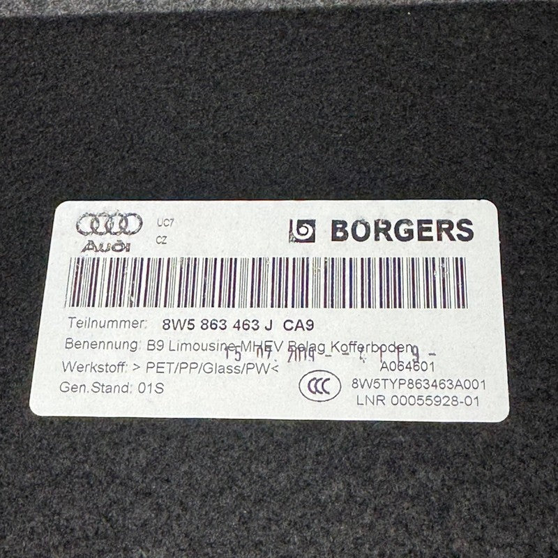 AUDI A5 S5 COUPE TRUNK CARGO COVER 2019 2020 2021 2022 2023 2024 OEM 8