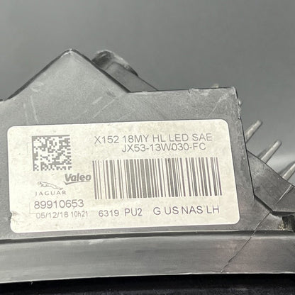 JX53-13W030-FC JAGUAR F-TYPE HEADLIGHT LEFT DRIVER 2018 2019 2020 LED OEM JX53-13W030-FC